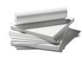 Stack of white printer paper Royalty Free Stock Photo