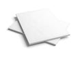 Stack of blank white paper sheets isolated on white background Royalty Free Stock Photo