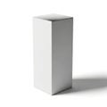 A tall, rectangular, white object standing against a white background Royalty Free Stock Photo