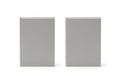Two identical gray rectangular objects on a white background with subtle shadows Royalty Free Stock Photo