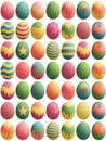 Colorful Easter Eggs Royalty Free Stock Photo