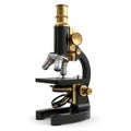 Vintage microscope on stand Royalty Free Stock Photo