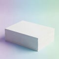 A white rectangular object with small holes on its surface Royalty Free Stock Photo