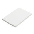 A white rectangular object with a flat surface and thin edges on a plain white background. isolated on white background Royalty Free Stock Photo