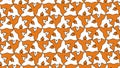 Background tessellation abstract pattern of intersecting ghosts halloween style wallpaper