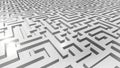 Background of an infinite white maze Royalty Free Stock Photo