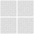 Background of a set collection of simple square shaped mazes