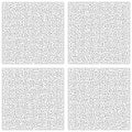 Background of a set collection of simple square shaped mazes