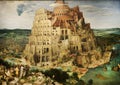 painting tower of babel by pieter bruegel Royalty Free Stock Photo