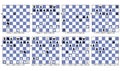 Chess game collection tactical theme of enticement