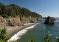 Deserted Oregan Beach on the USA west coast Royalty Free Stock Photo