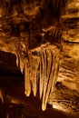 Detail of cave stalactite