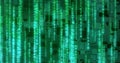 Image of digital data processing and binary coding Royalty Free Stock Photo