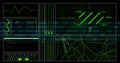 Image of digital data processing binary coding over black background Royalty Free Stock Photo