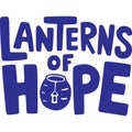 Lanterns Of Hope Graphic Design Royalty Free Stock Photo
