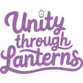 Unity Through Lanterns Festive Design Royalty Free Stock Photo