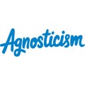 Agnosticism Belief System Defined Text Royalty Free Stock Photo