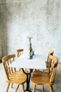 Dining Room Table Chair Furniture Decor Royalty Free Stock Photo