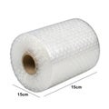 Roll of white foam bubble wrap packaging material measuring fifteen centimeters in diameter Royalty Free Stock Photo