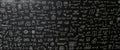 Complex Mathematical Equations and Symbols Covering a Black Chalkboard Background for Study Royalty Free Stock Photo