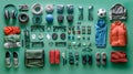 soccer gear knolling layout