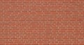 red brick wall with light mortar joints texture Royalty Free Stock Photo
