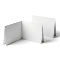 Abstract geometric composition of folded and angled white paper sheets Royalty Free Stock Photo