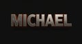 The image displays the name \