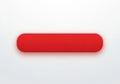 A sleek red rectangular object against a plain white background Royalty Free Stock Photo
