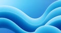 Flowing waves in a serene and calming blue gradient pattern Royalty Free Stock Photo