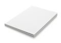 A thick stack of white paper sheets neatly arranged on a flat surface Royalty Free Stock Photo