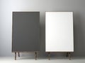 Two Mysterious Blank Boards Awaiting Artwork - Creativity Starts Here
