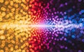 The image displays a vibrant and dynamic abstract composition of light. generative ai