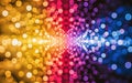 The image displays a vibrant and dynamic abstract composition of light. generative ai