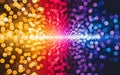 The image displays a vibrant and dynamic abstract composition of light. generative ai