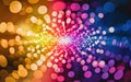 The image displays a vibrant and dynamic abstract composition of light. generative ai
