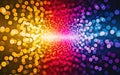 The image displays a vibrant and dynamic abstract composition of light. generative ai