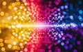 The image displays a vibrant and dynamic abstract composition of light. generative ai