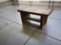 Image of the diy home made wooden bench Royalty Free Stock Photo