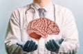 Treating of a brain. Royalty Free Stock Photo