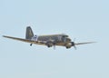 Douglas C-53D Skytrooper on a clear day Royalty Free Stock Photo
