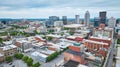 Downtown Louisville Kentucky aerial office buildings, skyscrapers Royalty Free Stock Photo