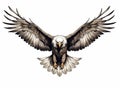 image of an eagle design Made With Generative AI illustration