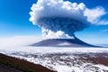 Ebeko Volcano, Paramushir Island, Kuril Islands, Russia made with Generative AI