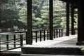 Image of the edge of the Japanese house Royalty Free Stock Photo