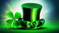 Whimsical Elegance: St. Patrick's Day Green Leprechaun Top Hat