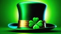 Whimsical Elegance: St. Patrick's Day Green Leprechaun Top Hat