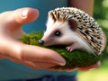 Tiny Quill Companion: Adorable Hedgehog in Gentle Hands