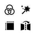 Image editing. Simple Related Vector Icons Royalty Free Stock Photo