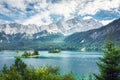 Eibsee Zugspitze Royalty Free Stock Photo